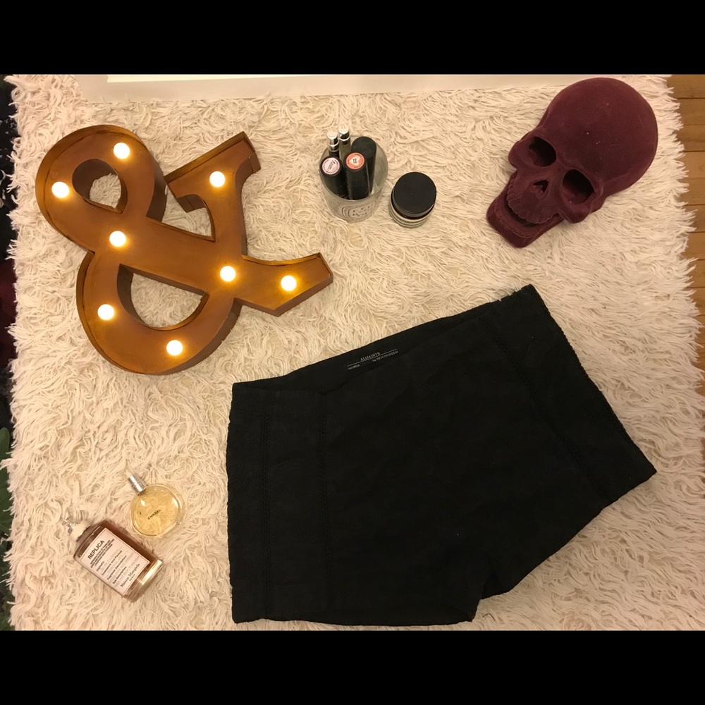 All Saints Crochet Style Shorts